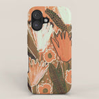 Magic Wildflowers / Orange iPhone Case Gallery Image 1