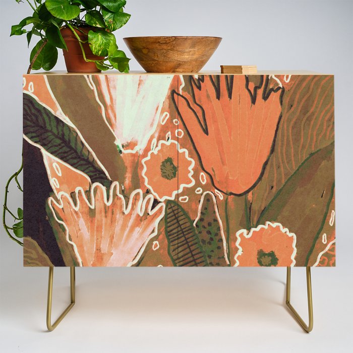 Magic Wildflowers / Orange Credenza Gallery Image 1