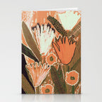 Magic Wildflowers / Orange Stationery Card Gallery Image 2