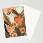 Magic Wildflowers / Orange Stationery Card Gallery Image 2