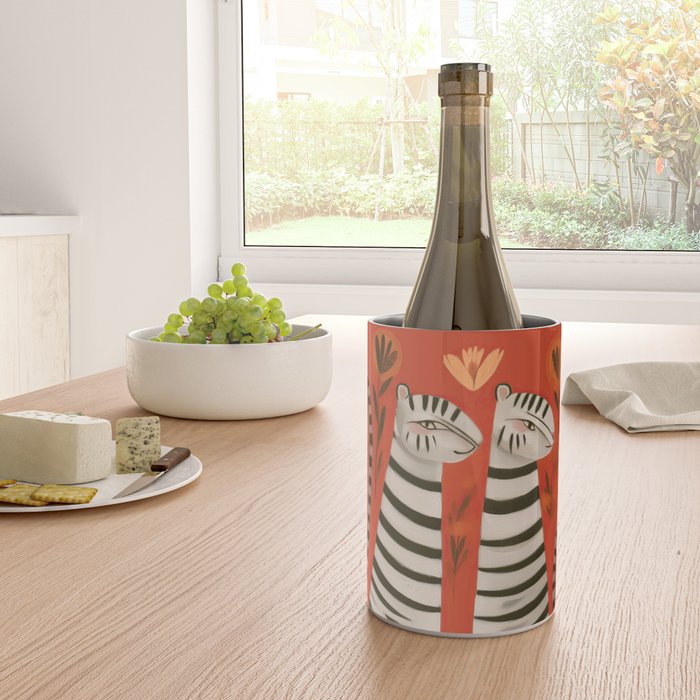 Striped Cat Pair Wine Chiller Gallery Image 4