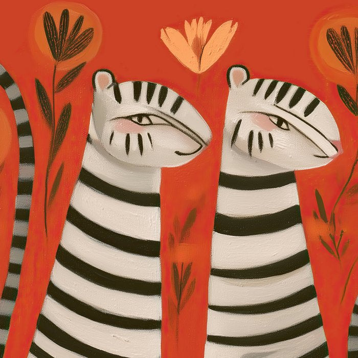 Striped Cat Pair Coffee Mug Gallery Image 2