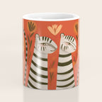 Striped Cat Pair Coffee Mug Gallery Image 4