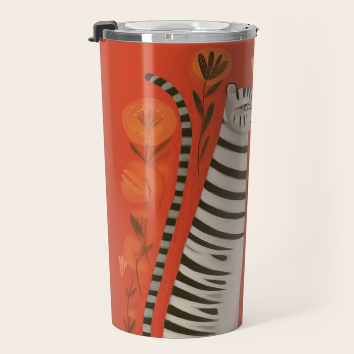 Striped Cat Pair Travel Mug Gallery Image 3