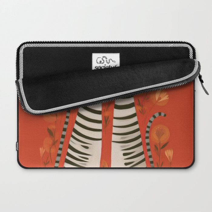 Striped Cat Pair Laptop Sleeve Gallery Image 2
