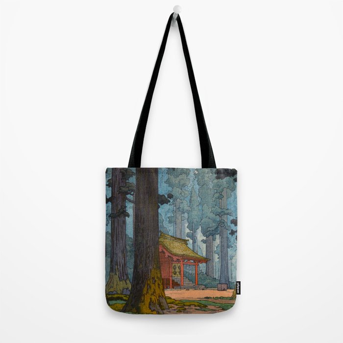 YoshidaToshi Sacred Grove Antique Japanese Woodblock Print  Tote Bag Gallery Image 2