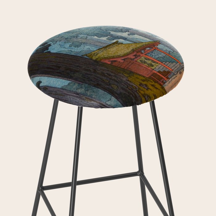YoshidaToshi Sacred Grove Antique Japanese Woodblock Print  Stool Gallery Image 2