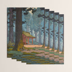 YoshidaToshi Sacred Grove Antique Japanese Woodblock Print  Wrapping Paper Gallery Image 3