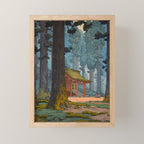 YoshidaToshi Sacred Grove Antique Japanese Woodblock Print  Mini Art Print Gallery Image 1