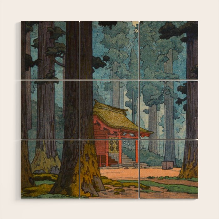 YoshidaToshi Sacred Grove Antique Japanese Woodblock Print  Wood Wall Art Gallery Image 1