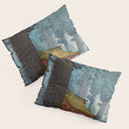 YoshidaToshi Sacred Grove Antique Japanese Woodblock Print  Pillow Sham Gallery Image 3
