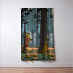 YoshidaToshi Sacred Grove Antique Japanese Woodblock Print  Window Curtain Gallery Image 3
