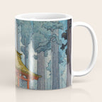 YoshidaToshi Sacred Grove Antique Japanese Woodblock Print  Coffee Mug Gallery Image 1