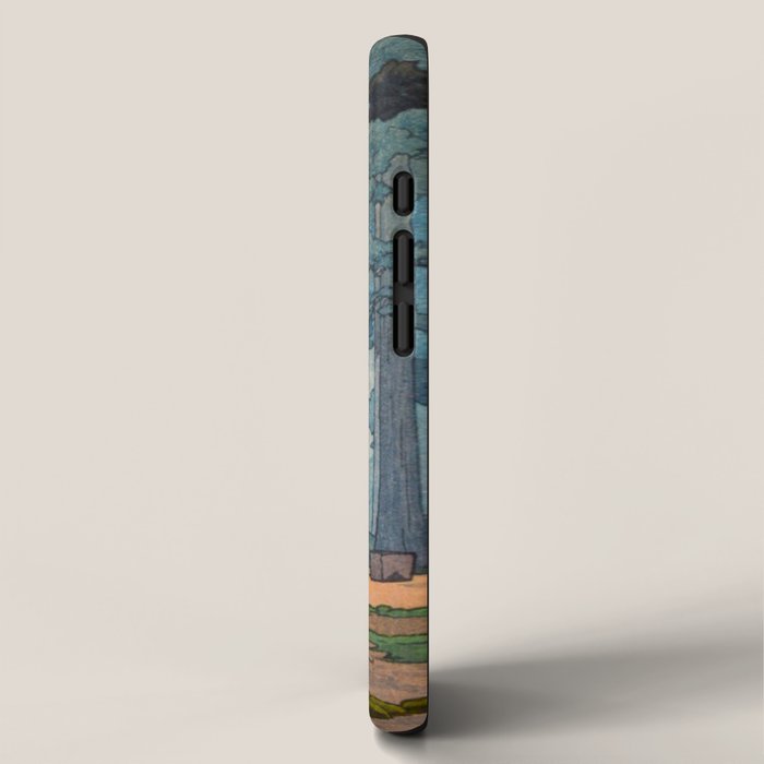 YoshidaToshi Sacred Grove Antique Japanese Woodblock Print  iPhone Case Gallery Image 2
