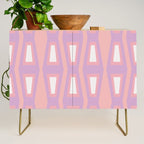 Pink Asymetrical Geometric Credenza Gallery Image 1