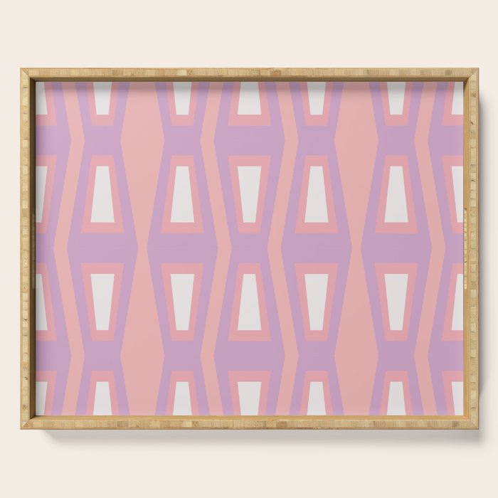 Pink Asymetrical Geometric Serving Tray Gallery Image 1