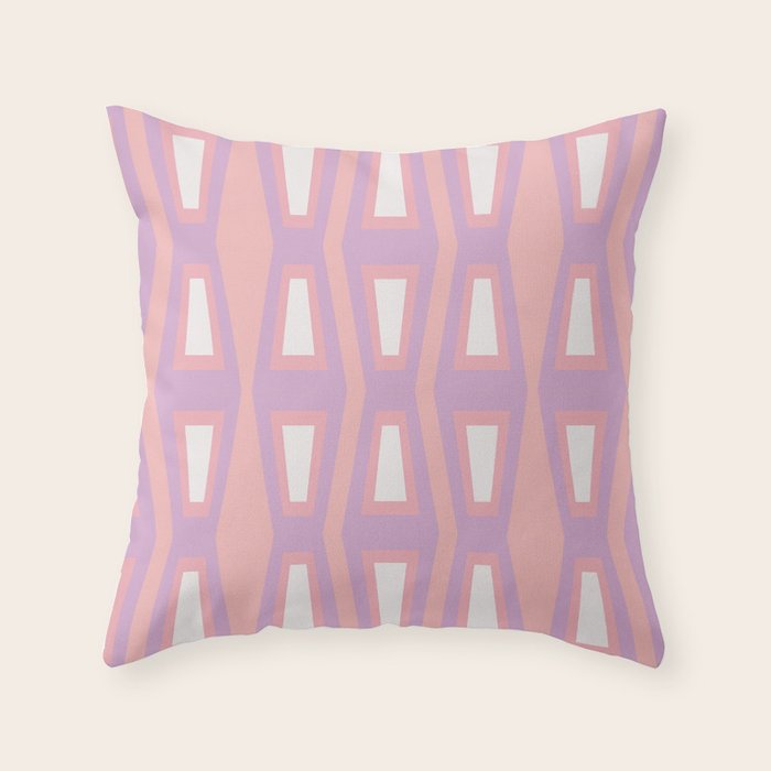 Pink Asymetrical Geometric Throw Pillow Gallery Image 6