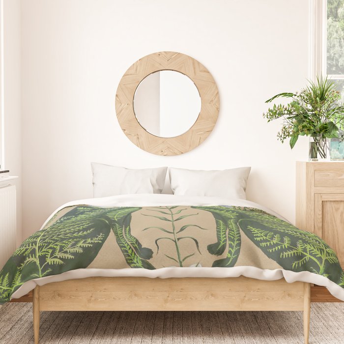 Fern Cats Duvet Cover Gallery Image 3