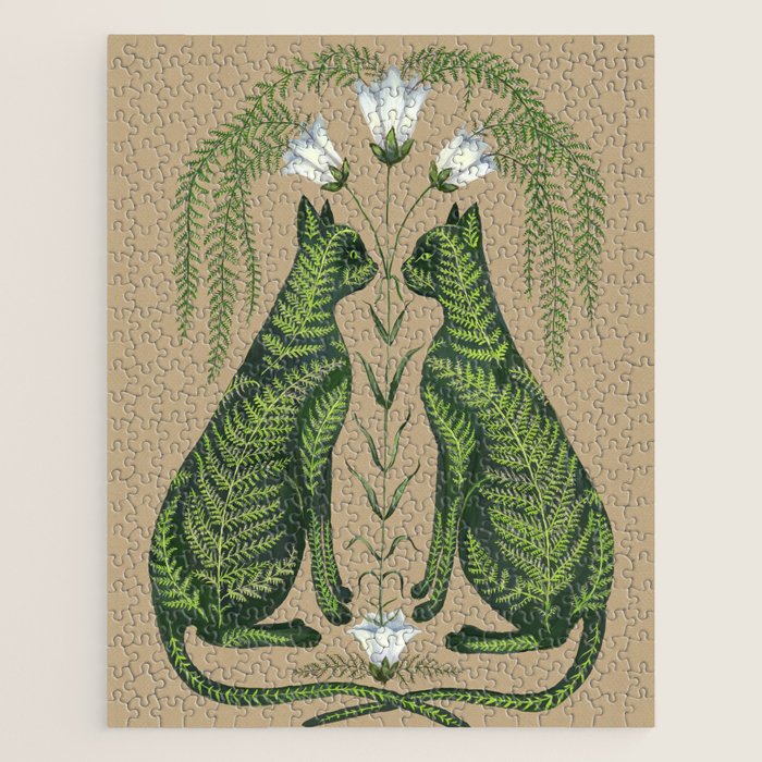 Fern Cats Jigsaw Puzzle Gallery Image 1