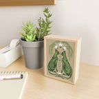 Fern Cats Mini Art Print Gallery Image 2