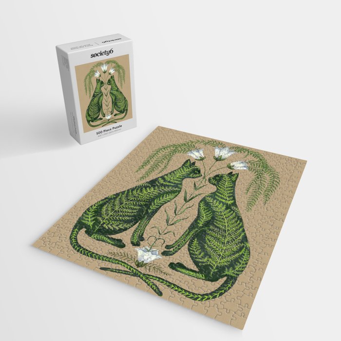 Fern Cats Jigsaw Puzzle Gallery Image 2