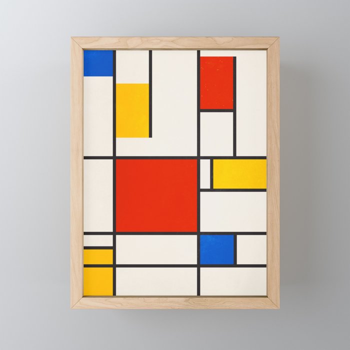 Retro Geometry: Mondrian Edition Mini Art Print Gallery Image 1