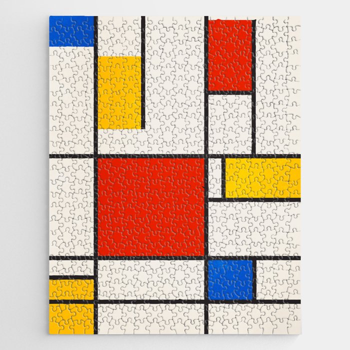 Retro Geometry: Mondrian Edition Jigsaw Puzzle Gallery Image 1