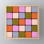 1970s Disco Dancefloor Checkerboard Pattern Mini Art Print Gallery Image 1