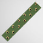 Lazy cat 2b Green enjoy coffee on rattan chair  Table Runner Gallery Image 3