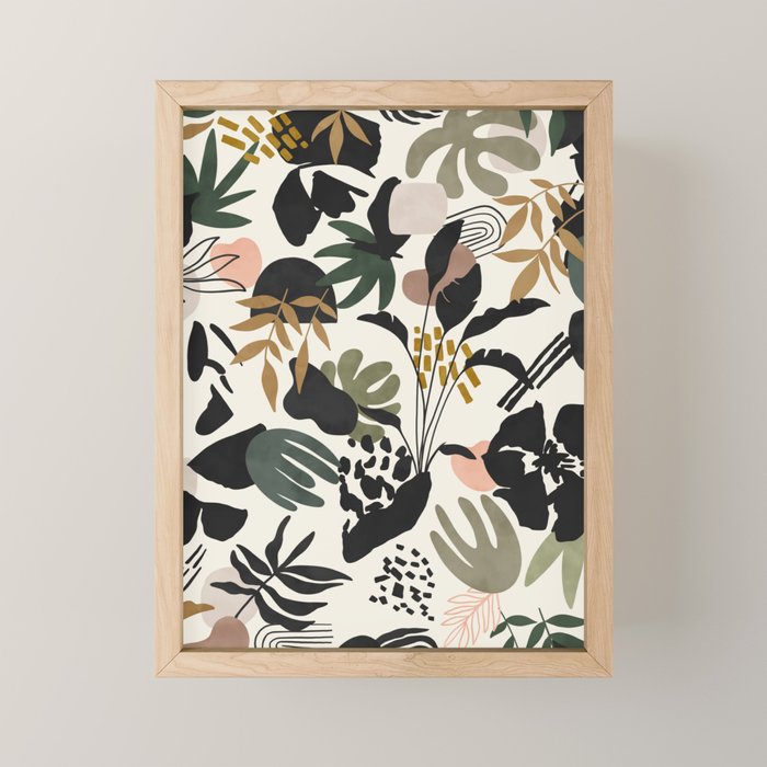 Modern simple jungle 52 Mini Art Print Gallery Image 1