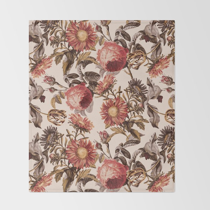 Vintage Garden VI Throw Blanket Gallery Image 2