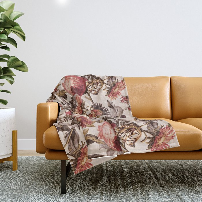 Vintage Garden VI Throw Blanket Gallery Image 1