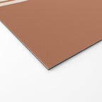 Mid century modern sun and rainbow on terracotta Welcome Mat Gallery Image 2