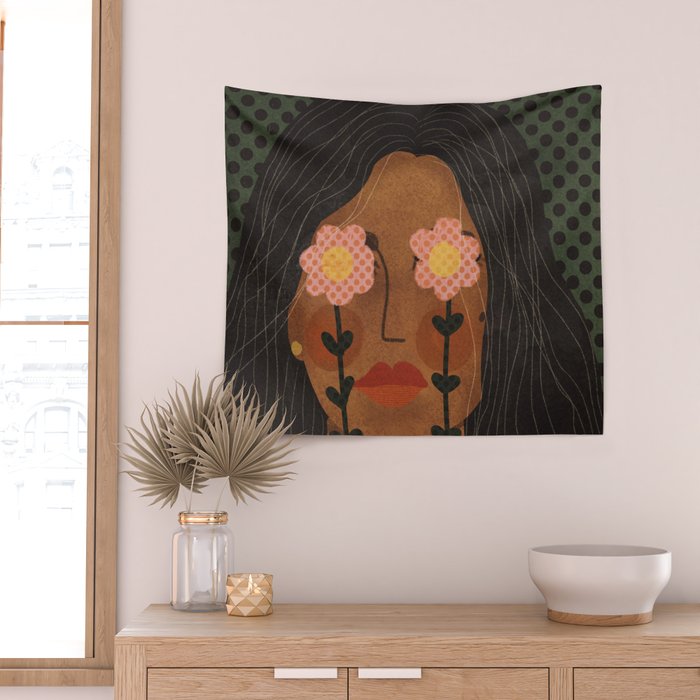 Future is Floral Wall Tapestry Gallery Image 2