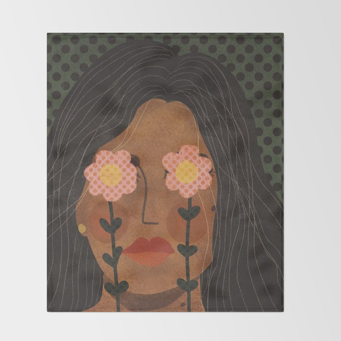 Future is Floral Throw Blanket Gallery Image 2