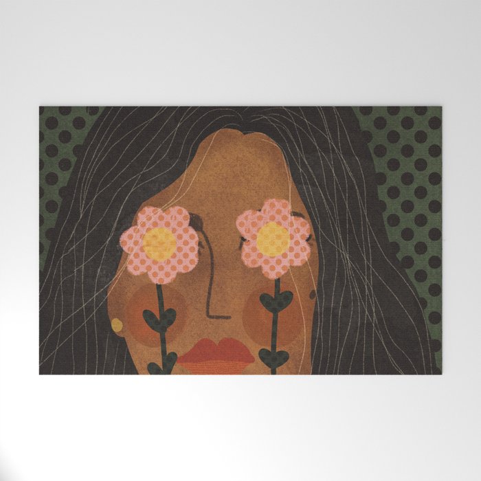 Future is Floral Welcome Mat Gallery Image 1