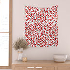 Christmas red fruit - pattern no 4 Wall Tapestry Gallery Image 2