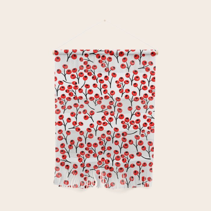 Christmas red fruit - pattern no 4 Wall Hanging Gallery Image 1