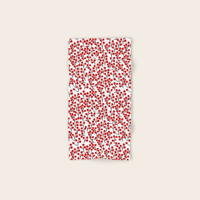 Christmas red fruit - pattern no 4 Towels Gallery Image 1