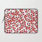 Christmas red fruit - pattern no 4 Laptop Sleeve Gallery Image 1