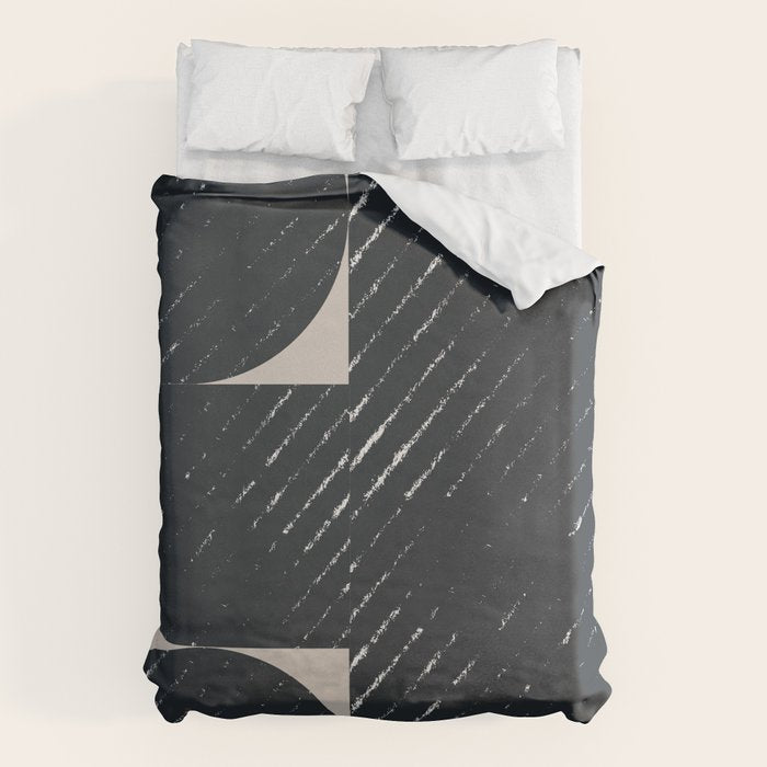 Mid Century Modern Geometric Shape  Duvet Cover Gallery Image 1