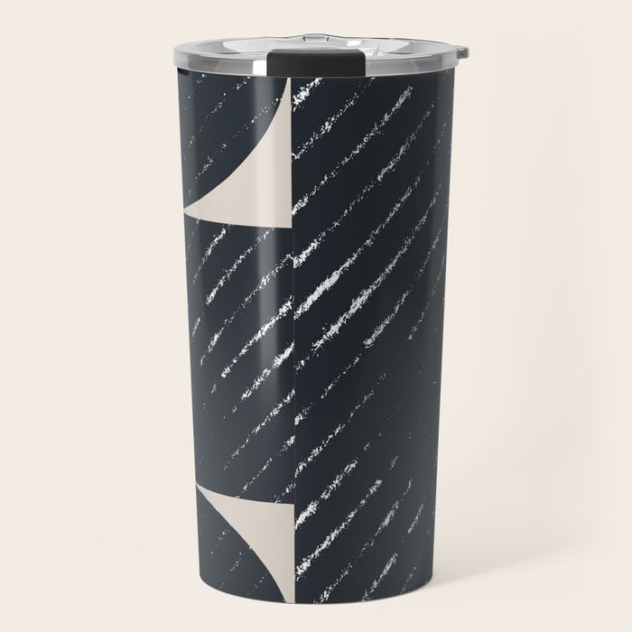 Mid Century Modern Geometric Shape  Travel Mug Gallery Image 1