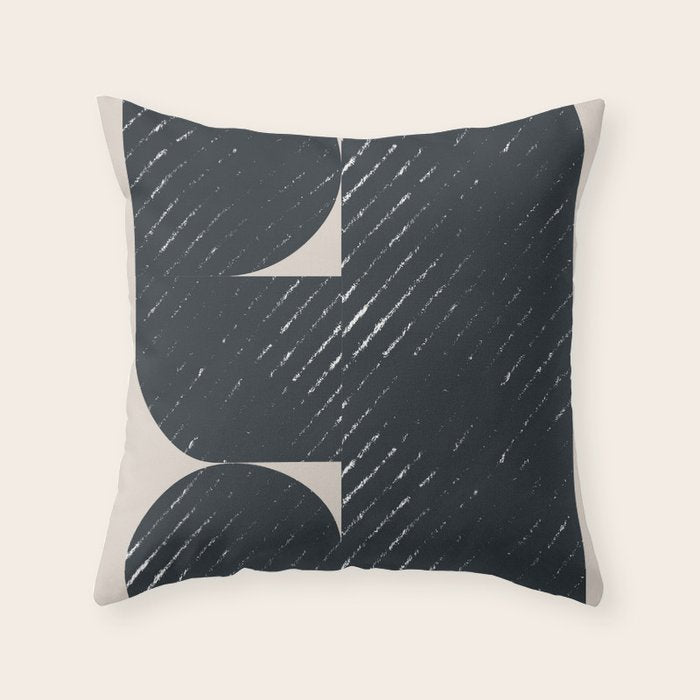 Mid Century Modern Geometric Shape  Throw Pillow Gallery Image 6