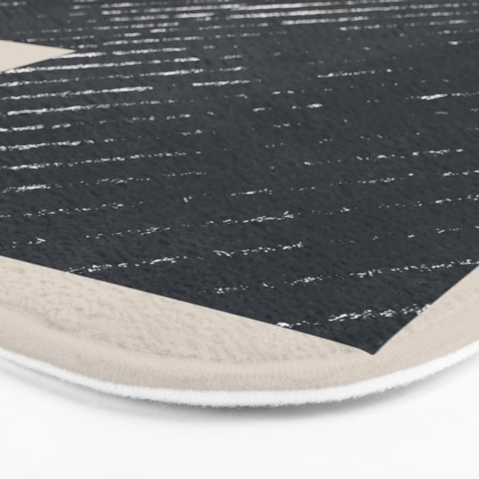 Mid Century Modern Geometric Shape  Bath Mat Gallery Image 3