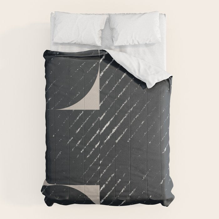 Mid Century Modern Geometric Shape  Comforter Gallery Image 6