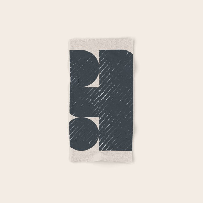 Mid Century Modern Geometric Shape  Bath Towel Gallery Image 1