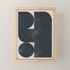 Mid Century Modern Geometric Shape  Mini Art Print Gallery Image 1