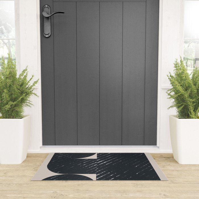 Mid Century Modern Geometric Shape  Welcome Mat Gallery Image 3