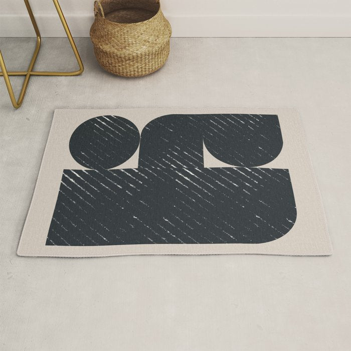 Mid Century Modern Geometric Shape  Rug Gallery Image 1