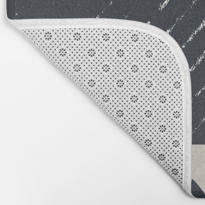Mid Century Modern Geometric Shape  Bath Mat Gallery Image 2
